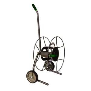 Yard Butler Compact Hose Reel Cart with Wheels Heavy Duty 100 Foot Metal Hose Reel Suitable for Gardens, Lawns, and Outdoor - IHTC-1