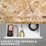 VIVO 16 inch Under Desk Slide Out Drawer Without Shell, Home Office Storage Organizer, White, DESK-AC03A-W