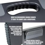 Officemate Portable Clipboard Storage plastic Case for A4 sizes, Charcoal (83301),11-3/4"w x 1-1/2"d x 14-1/2"h