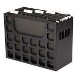 Pendaflex Portable Desktop File, Side Handles, Hanging File Folders, Tabs & Inserts, Letter Size, 9-1/2 x 12-3/16 x 6 Inches, Black (23013)