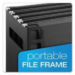 Pendaflex Portable Desktop File, Side Handles, Hanging File Folders, Tabs & Inserts, Letter Size, 9-1/2 x 12-3/16 x 6 Inches, Black (23013)