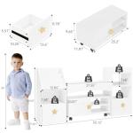 Kids Bookshelf with Reading Nook and Storage