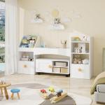 Kids Bookshelf with Reading Nook and Storage