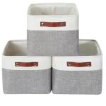 DECOMOMO Large Fabric Storage Bins - 3 Pack