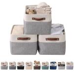 DECOMOMO Large Fabric Storage Bins - 3 Pack