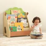 Montessori Front Facing Kids Bookshelf in Pine