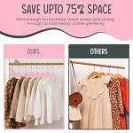 Kids Velvet Non-Slip Hangers - 50 Pack Pink