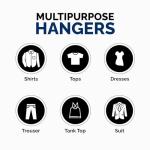 30-Pack Non-Slip Plastic Hangers for Kids