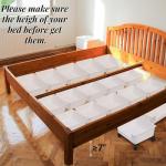 Noamus 3 Pack Under Bed Storage, Underbed Toys Storage Containers with Wheels, Plastic Bedroom Storage Organization, Under Bed Storage Bins Drawer For Clothes Blankets Shoes Books, White