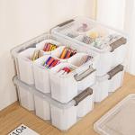 Clear Stackable Storage Bins with Lids - 17 QT