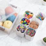 Clear Stackable Storage Bins with Lids - 17 QT