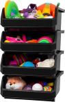 Extra Large Stackable Plastic Storage Bins - 4-Pack