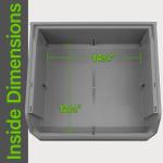 Extra Large Stackable Plastic Storage Bins - 4-Pack