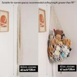 Hanging Net for Stuffed Animal Storage – Cream