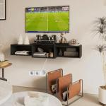IBUYKE Modern Floating TV Stand with Power Outlet
