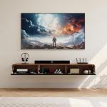 Minimalist Floating TV Stand with 3 Drawers