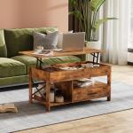WLIVE 39" Lift Top Coffee Table with Storage