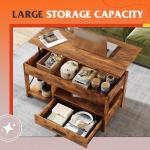 WLIVE 39" Lift Top Coffee Table with Storage