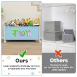 Large Toy Storage Chest with Wheels for Kids