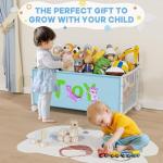Large Toy Storage Chest with Wheels for Kids