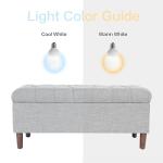 Tufted Ainsley Storage Ottoman Bench - Gray