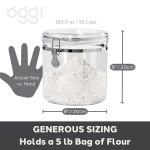 OGGI Jumbo Clear Airtight Food Storage Canister
