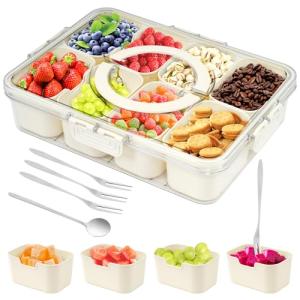 8-Compartment Snack and Veggie Storage Container