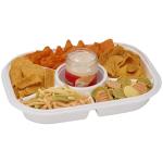 Jumbo Divided Serving Tray with 6 Storage Bins