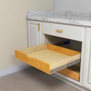 Wood Roll-Out Drawer Tray for Kitchen Storage