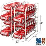 Stackable Soda Can Organizer Rack, 4 Pack
