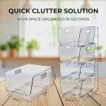 Clear Stackable Storage Bins for Pantry and Toys