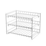 3-Tier Chrome Can Organizer for Kitchen Storage