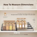 Expandable 4-Tier Spice Rack Organizer - 2 Pack