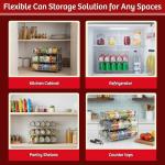 3-Tier Chrome Can Organizer for Kitchen Storage