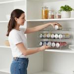 3-Tier Chrome Can Organizer for Kitchen Storage