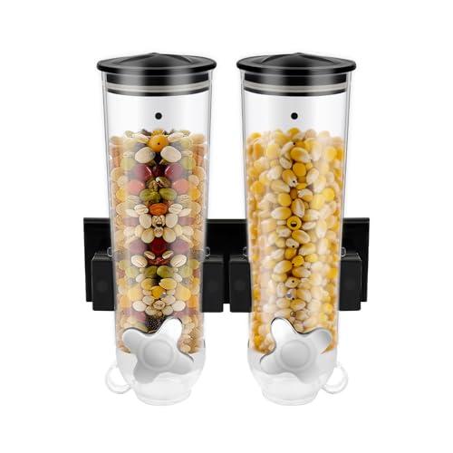 Wall-mounted grain containers