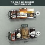 Moforoco Wall-Mount Spice Rack Organizer (6-Pack)