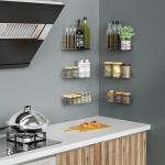 Moforoco Wall-Mount Spice Rack Organizer (6-Pack)