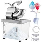 VEVOR 110V Commercial Ice Crusher 661LBS/H, ETL Approved 300W Electric Snow Cone Machine with Dual Blades, Stainless Steel Shaved Ice Machine with Safety On/Off Switch for Family, Restaurants, Bars