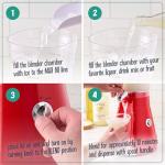 Nostalgia Margarita Machine - Blender for Smoothies, Margaritas, Daiquiris, and Slushies - Red - 64-Ounce