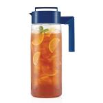 Takeya Flash Chill Iced Tea Maker - Airtight & Durable Iced Tea Maker Jug with Silicone Carry Handle - Leak-Proof & Lightweight Tea Infuser with Patented Flash Chill Technology - 2 Quart, Blueberry