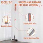 Eazer Grout Brush with Long Handle - Upgrade, 180°Rotation Tile Grout Cleaning Tool, V-Shape Shower Scrubber Cleaner Stiff Bristle for Cleaning Bathroom Wall, Baseboards, Tile Floors - 53in