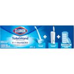 Clorox Toilet Wand Toilet Cleaning Kit, ToiletWand, Caddy and 6 Refills (Pack May Vary)