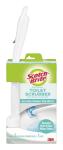 Scotch-Brite Disposable Toilet Scrubber Starter Kit, Disposable Refills with Built-In Bleach Alternative, Includes 1 Handle, Storage Caddy and 5 Refills
