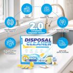 Qucship Powerful XXL Foaming Garbage Disposal Cleaner and Deodorizer Tablets - 24 Pack, Citrus Scent Garbage Disposal Cleaner, Sink Drain Clean for 1 Year Kitchen, House, Home Cleaning Essentials