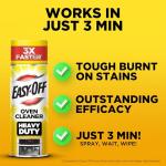 Easy Off Heavy Duty Oven Cleaner, Destroys Tough Burnt on Food and Grease, Lemon Scent, 14.5 oz Can