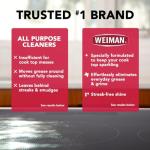 Weiman Cooktop Cleaner for Daily Use (2 Pack) Streak Free, Residue Free, Non-Abrasive Formula - 22 Ounce