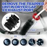 Holikme 30 Feet Dryer Vent Cleaner Kit, Flexible Lint Brush with Drill Attachment, Fireplace Chimney Brushes Extends Up to 30 Feet for Easy Cleaning, Use with or Without a Power Drill