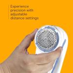 Conair Fabric Shaver and Lint Remover, Battery Operated Portable Fabric Shaver, White
