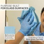 Claro Microfiber Glass Cleaning Cloths | Streak Free Windows & Mirrors | Lint Free Towels | Car Windows Wipes | Polishing | Machine Washable (8 Pack)